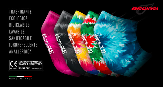 EnergiaPura - SAFE MASK - PURE AIR - MASCHERINA AD USO MEDICO LAVABILE CLASSE I SR/JR