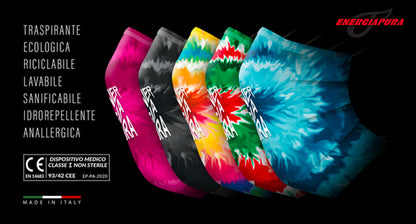 EnergiaPura - SAFE MASK - PURE AIR - MASCHERINA AD USO MEDICO LAVABILE CLASSE I SR/JR