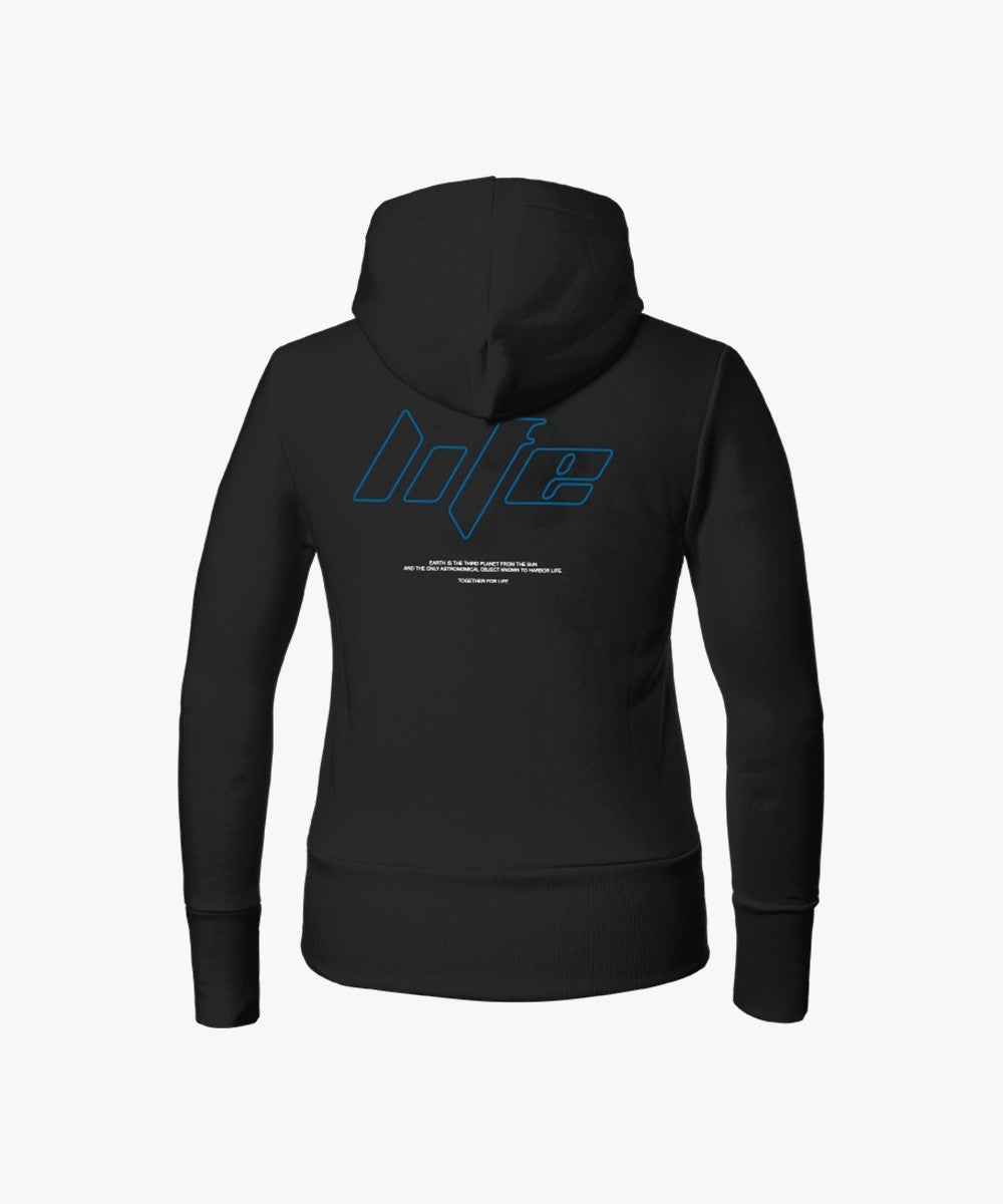 EnergiaPura Felpa con Cappuccio Full Zip  nera