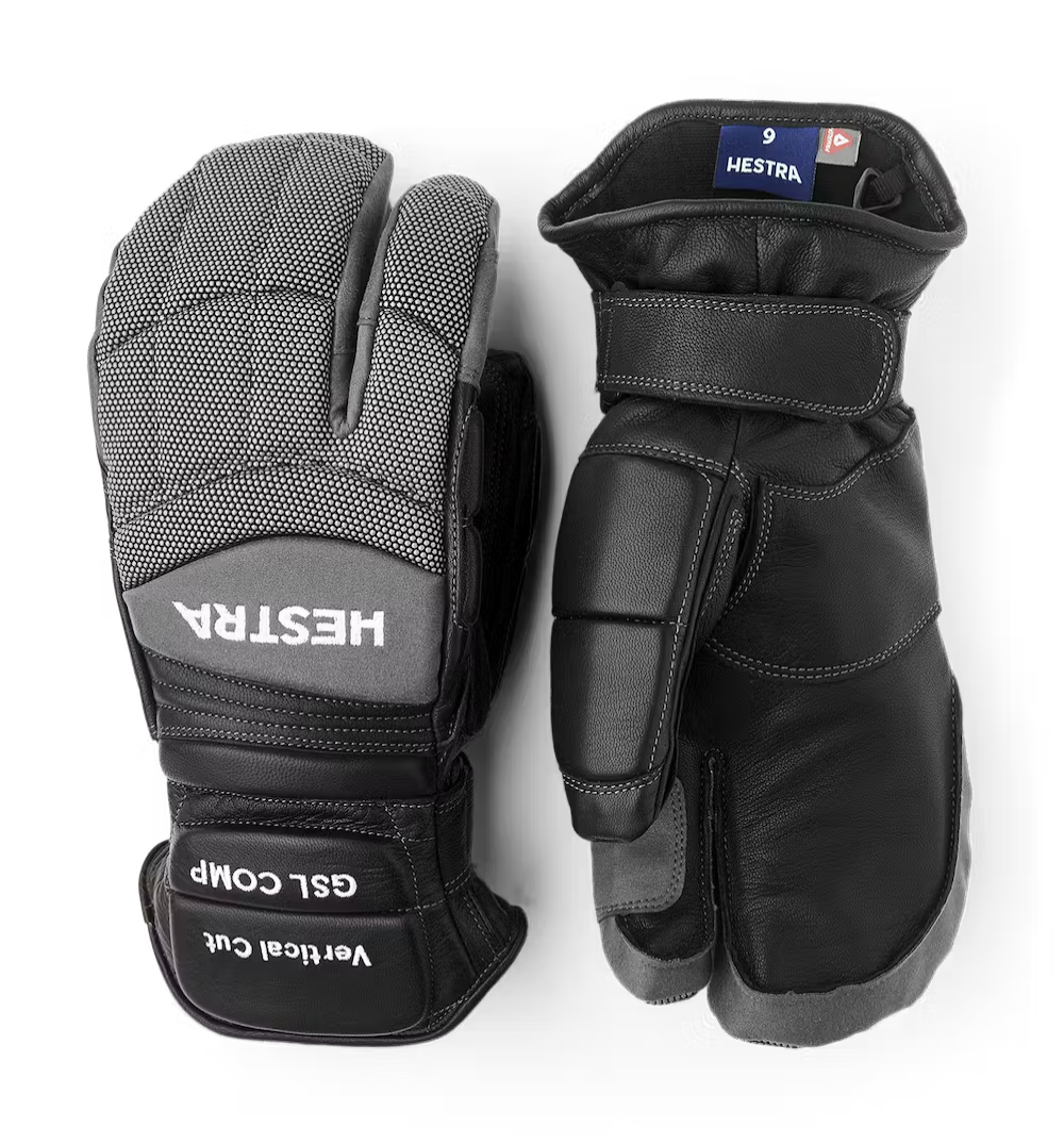 HESTRA GSL Race Comp moffola 3 dita da gara in pelle
