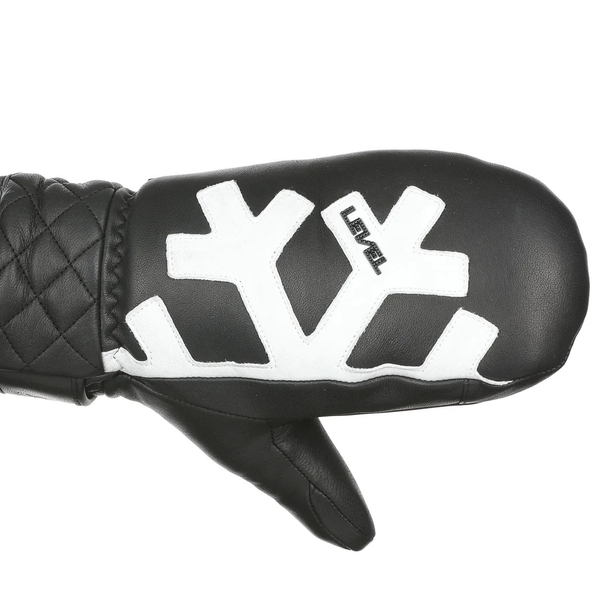 Level Glove Coco mitt PK black moffola in pelle da donna