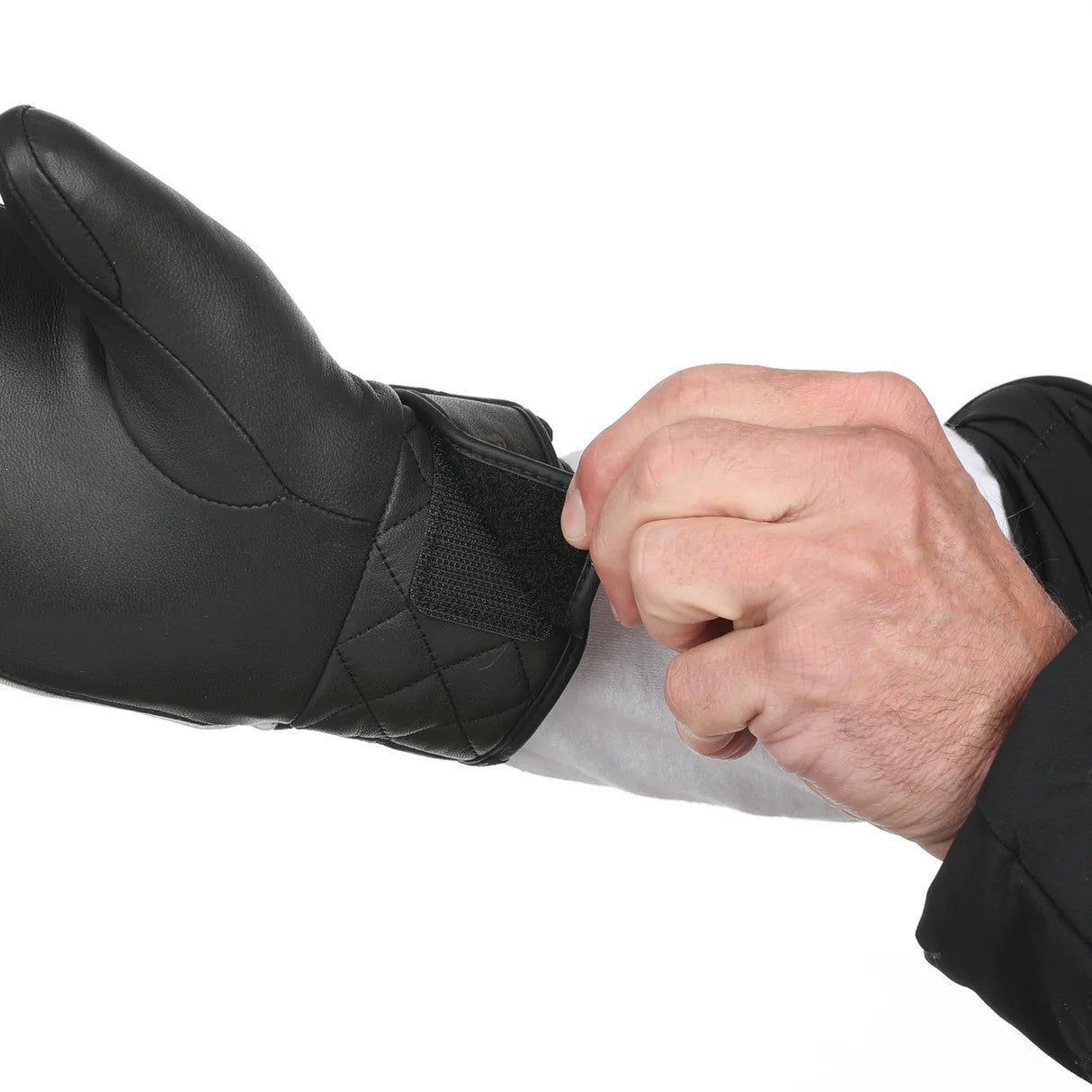 Level Glove Coco mitt PK black moffola in pelle da donna