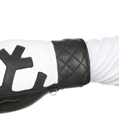 Level Glove Coco mitt PK black moffola in pelle da donna