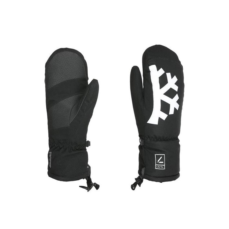 Level Glove J Mitten moffola bambino - neri