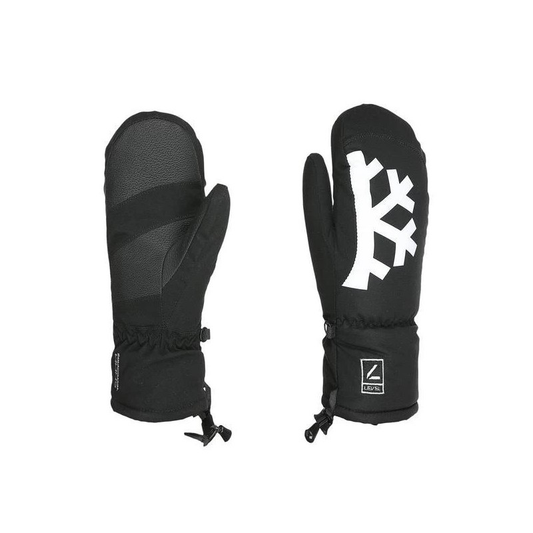 Level Glove J Mitten moffola bambino - neri