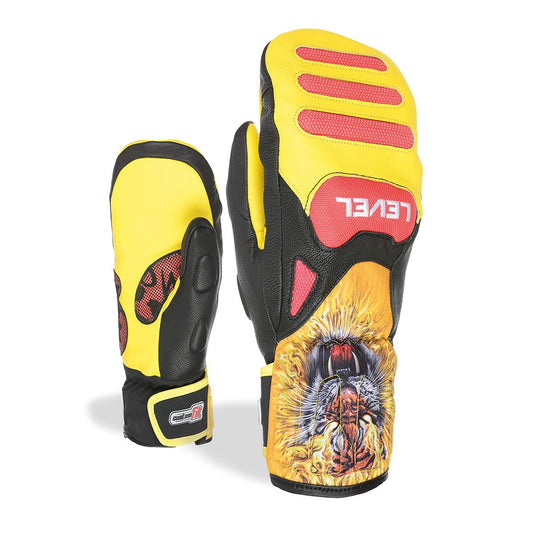 Level Glove SQ JR CF Mitt goldenrod Moffola in pelle