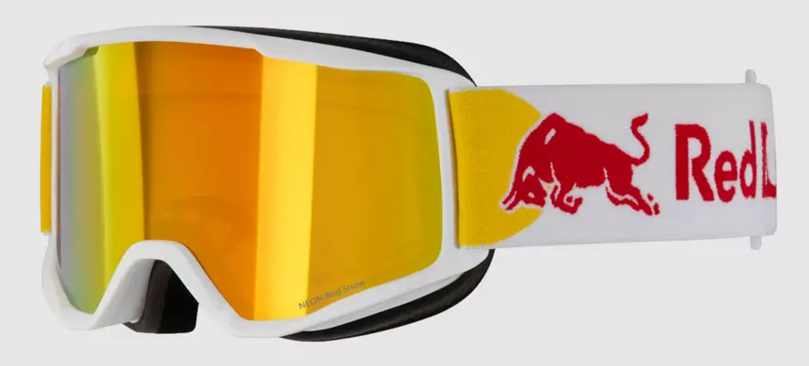 Red Bull Spect NEON Maschera da sci e snowboard - rossi