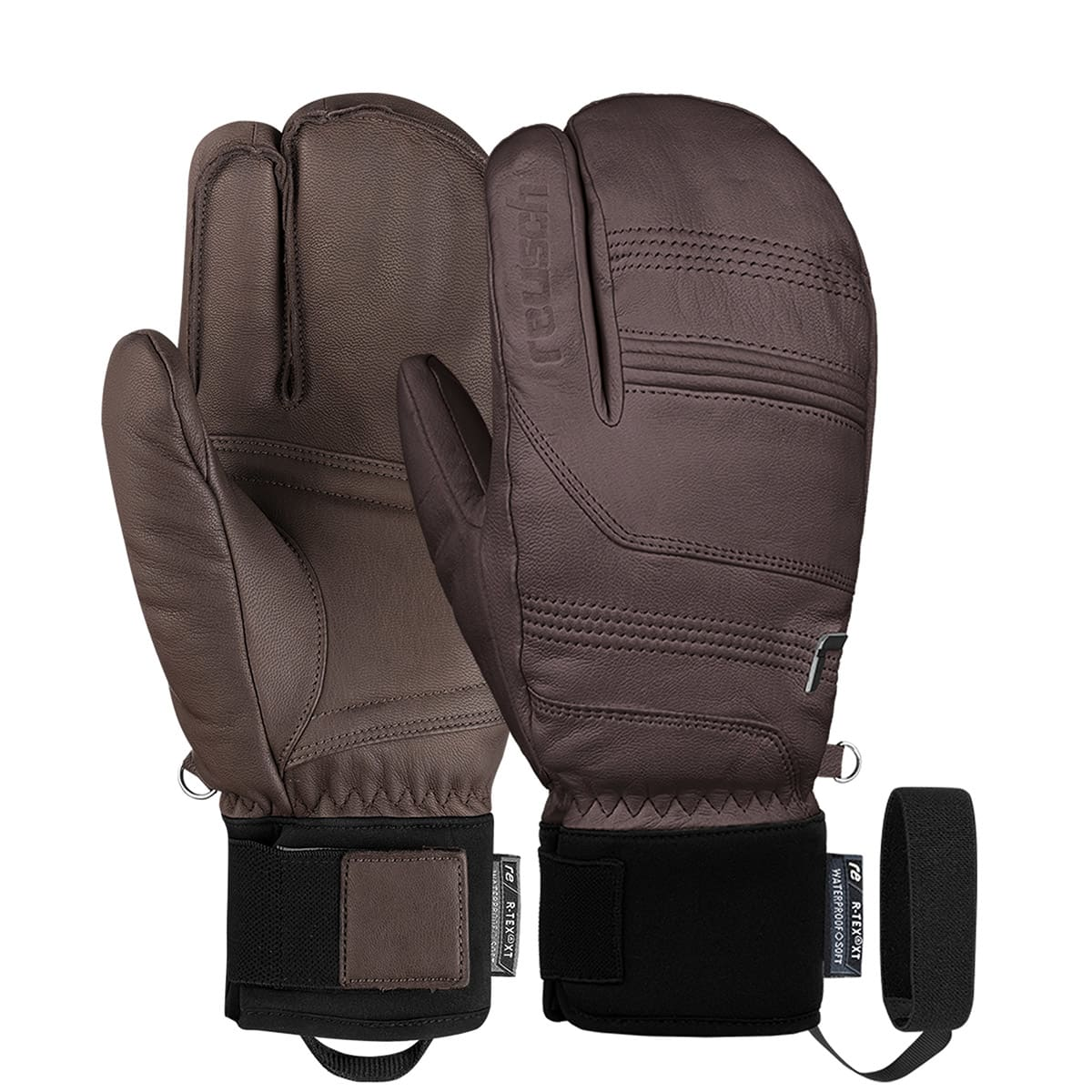 Reusch moffola da sci 3 dita Highland R-TEX XT Lobster da Uomo in pelle