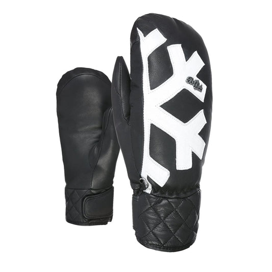 Level Glove Coco mitt PK black moffola in pelle da donna